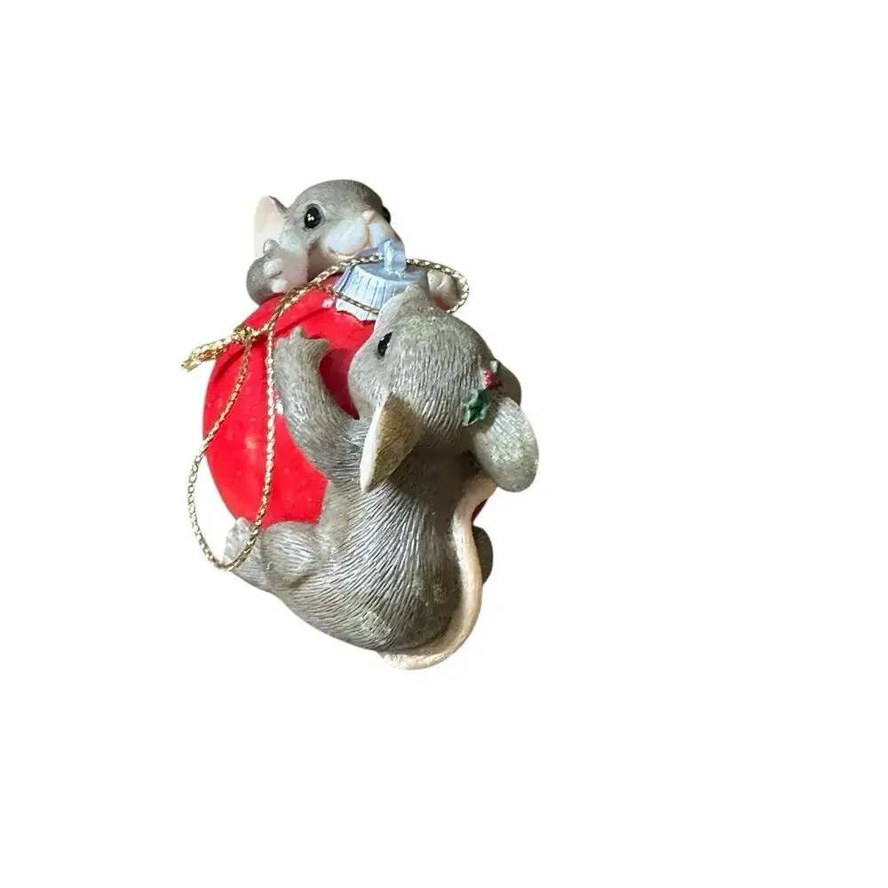CHARMING TAILS Our First Christmas Ball With You Limited Edition Mice Vtg‎ 90s